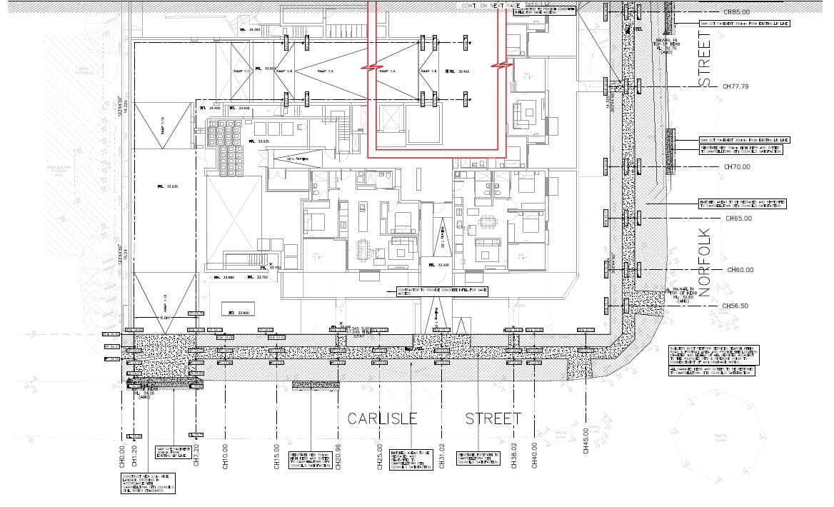 Public domain plan view