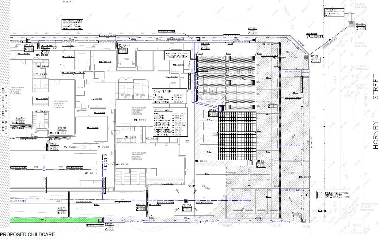 Stormwater concept plan layout